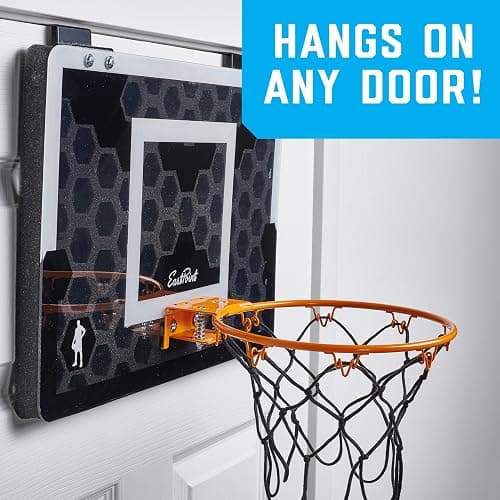 EastPoint Sports Shh Sports Over-The-Door Basketball Set – Silent Bounce Foam Ball, 18" x 12" Backboard – Ages 8+ thumbnail 5