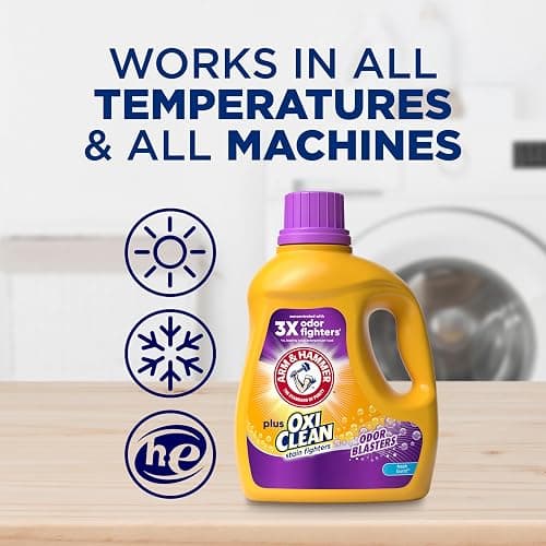 ARM & HAMMER Plus OxiClean Odor Blasters Fresh Burst, 77 Loads Liquid Laundry Detergent, 100.5 Fl oz thumbnail 7