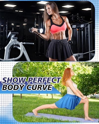 Didaey 3 Pcs Flowy Shorts for Women | 2 in 1 Butterfly Shorts with Pockets, Spandex Liner Running Shorts, Athletic Workout Womens Flowy Shorts thumbnail 5