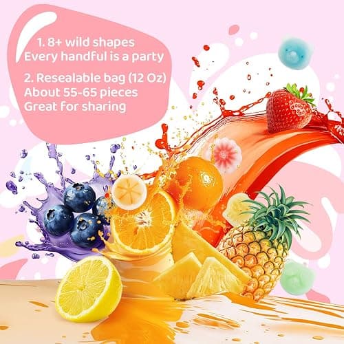 Gummy Glow Wax Candy 12oz Bulk Pack, Retro Chewy Wax Candies for Old School Candy Lovers with 55-65 Pieces & 5 Flavors, Nostalgic Sweet Treats thumbnail 4