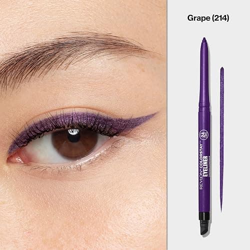 REVLON ColorStay Pencil Waterproof Eyeliner, Smudge-Proof, Eye Makeup with Built-In Sharpener, Stocking Stuffer for Women, 214 Grape, 0.01 oz thumbnail 3