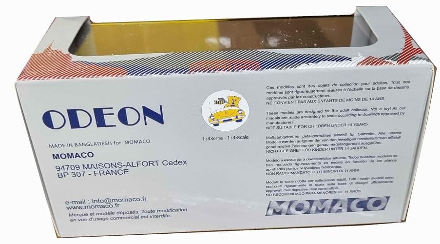 Odeon Voiture de Collection Peugeot 205 GTI 1.9 de 1988 Bleu Métallisée 1/43 thumbnail 2