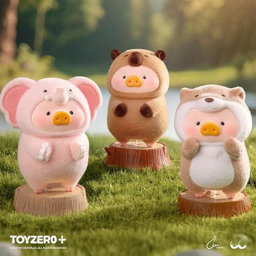 TOYZERO + Lulu The Piggy Blind Box Figures - Animal Party Series Blind Boxes Mystery Box Cute Animal Figurines Collectible Toys Home Desk Decorations Holiday Birthday Gifts, Single Box thumbnail 5