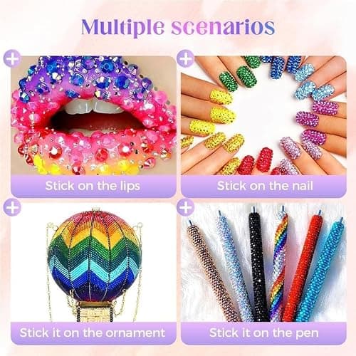 Bedazzling Kit, Bedazzler Kit with Rhinestones and Tools,32000pcs 3mm Flatback Rhinestones for Bedazzling Crafting with B7000 Glue thumbnail 4