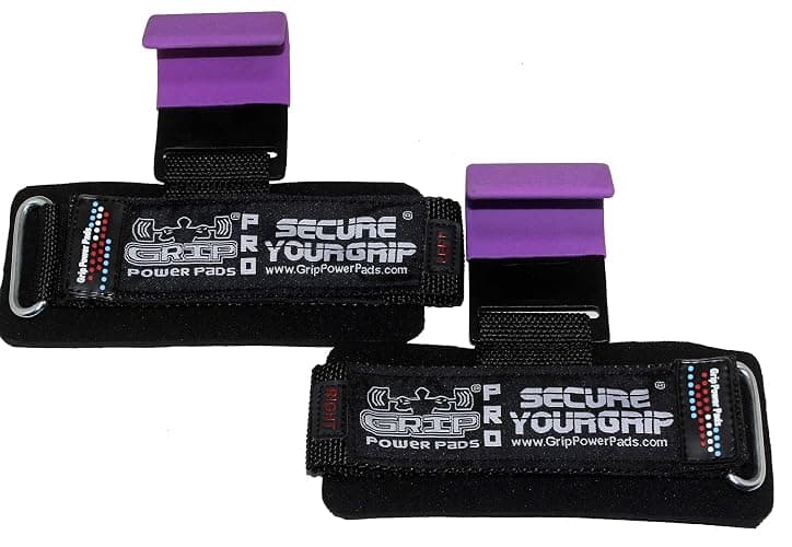 Weight Lifting Rod Hooks Heavy Duty Wrist Wraps Power Weight Lifting Training Gym Grips Straps Set of 2 - Image 1