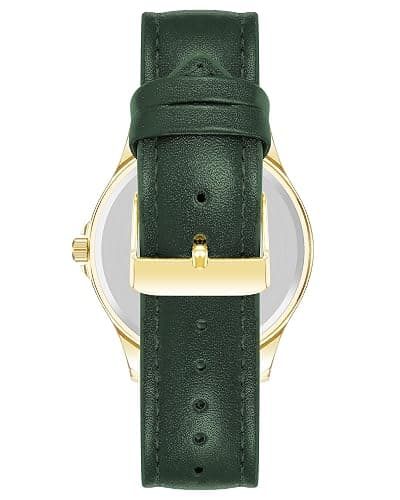 Amazon Essentials Men's 42mm Leather Band Analog Watch / GREEN thumbnail 3