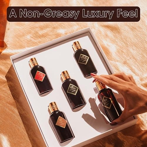 Brown Sugar Babe Body Oil Gift Set, Vanilla Body Oil and Perfume Oil for Women, Jasmine Oil with Marshmallow and Vanilla Musk, Five Scents are Creme De La Creme, Wild Card, Rich Aunty, Madam, Marry Me thumbnail 7
