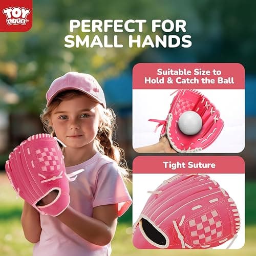 TOY Life T Ball Set for Kids 3-5 5-8, Toddler Baseball Set for Girls, T Ball Stand Sets with Baseball Glove, Tball Bating Tee Outdoor Indoor Toys for Toddler Girls thumbnail 4