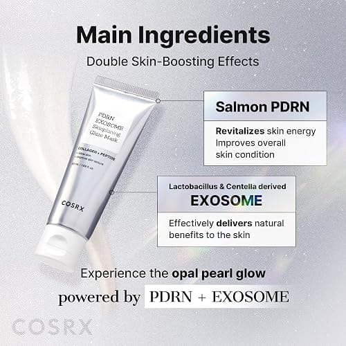 COSRX PDRN Exosome Overnight Face Mask, Korean Glass Skin Glow, 1.69 fl oz | +123% Hydration, Instant Glow, Glass Skin Finish, Elasticity & Firmness, PDRN Exosome Overnight Face Mask, Korean Skin Care thumbnail 9