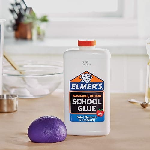 Elmer's Liquid School Glue, White, Washable, 32 Ounces - Great for Making Slime, Arts & Crafts, Back to School, #1 Teacher Brand thumbnail 5