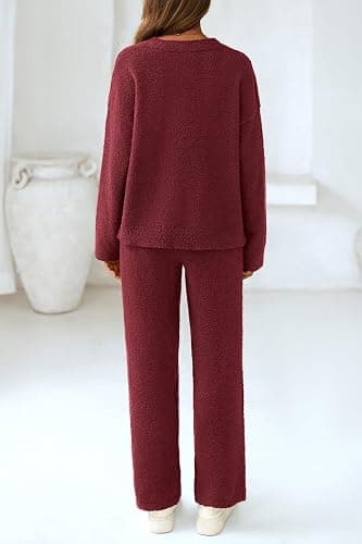 PRETTYGARDEN Lounge Sets for Women Two Piece Sweaters Pajama Set Fall Fashion 2025 Loungewear Outfits Matching Winter Clothes thumbnail 2