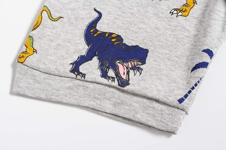 Little Boys Short Set Pajamas for Boys 100% Cotton Toddler Train Dinosaur Sleepwear Summer Clothes Size 2-7T thumbnail 6