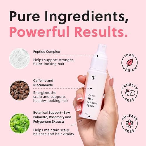 ForChics Hair Growth Serum for Women- Results in 4 Weeks- Hormone Free Hair Regrowth Treatment - For Thinning Hair Loss - Fast Absorbing Non-Greasy Scalp Spray 50ml thumbnail 4
