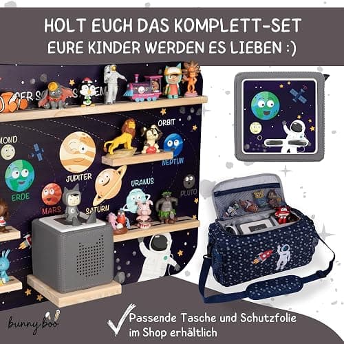 bunnyboo Toniebox Regal - für bis zu 45 Tonies - Testsieger 2024 - Magnetisches Regal für Toniebox und Figuren - geprüfte Qualität - Für Jungen und Mädchen (Astronaut) thumbnail 7
