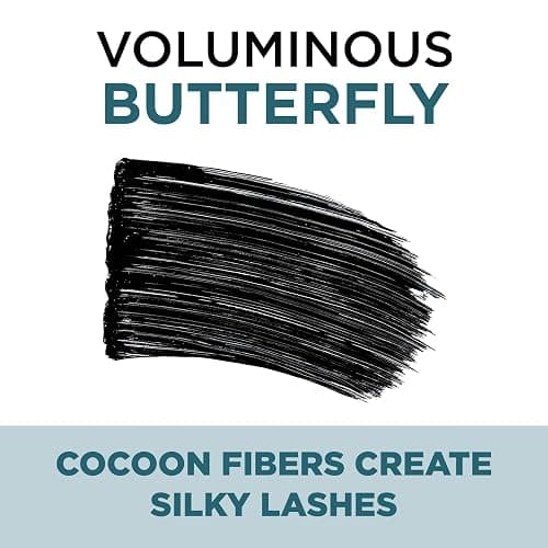 L'Oreal Paris Voluminous Butterfly Mascara, Washable, Black, 0.22 Fl. Oz., 1 Count thumbnail 6