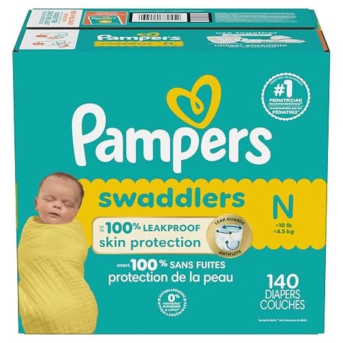 Pampers Baby Diapers - Swaddlers - Size 0, 140 Count, Ultra Absorbent Disposable Newborn Diaper thumbnail 16