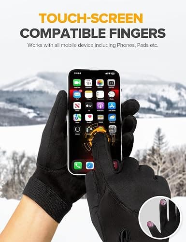 FitsT4 Sports Horse Riding Gloves Winter Equestrian Gloves Women Ladies Touchscreen for Outdoor Horseback Biking Cycling thumbnail 3