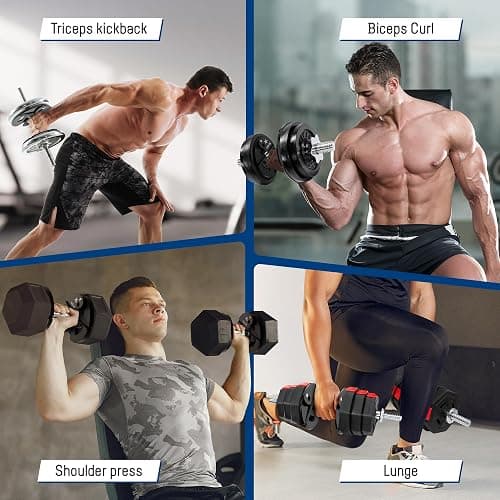 Yes4All Fractional Weight Plates Set, Available In Steel And Rubber, Set of 2/4/6 Plates in 1.25LB, 2.5LB, or 5LB Sizes, Micro Change Plates for Dumbbell and Olympic Barbell Weightlifting thumbnail 6