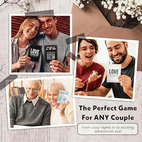 40 Scratch Off Date Night Adventure Cards – Fun, Exciting & Romantic Couples Game – Ideal Gifts For Anniversary, Bridal Shower Gift – Perfect For Couples, Boyfriend, Girlfriend, Women & Men, Him - Her - Blue thumbnail 9