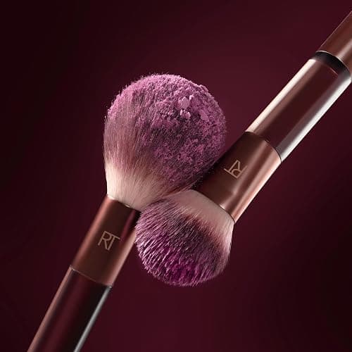 Real Techniques Cherry On Top It’s All Blush Brush, Dual-Ended & Multipurpose Makeup Brush for, Powder, Liquid & Cream Blush, Synthetic Bristles, Vegan & Cruelty-Free Face Brush, 1 Count thumbnail 6