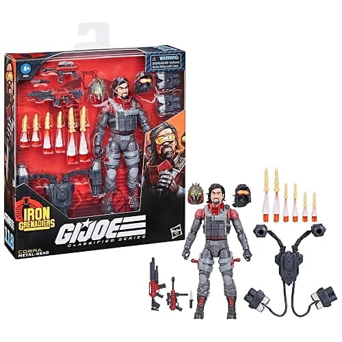 G.I. Joe Classified Series #118, Iron Grenadier Metal-Head, Deluxe Collectible 6-Inch Action Figure with 28 Accessories thumbnail 12