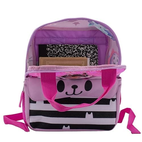 AI ACCESSORY INNOVATIONS Gabby’s Doll House 12” Mini Backpack for girls, Flip Sequin School Bag for Preschool, Pandy Paws Flap Pocket w/3D Ears thumbnail 5