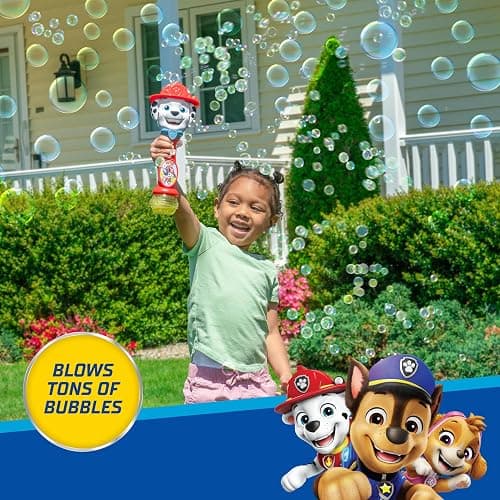 Little Kids Paw Patrol Marshall Light and Sound Musical Bubble Wand, Includes Bubble Solution thumbnail 7
