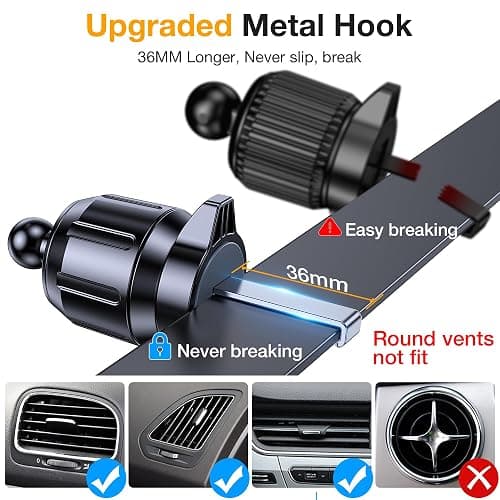 Romuto Phone Holders for Your Car Phone Holder Mount【Super Suction】Cell Phone Mount for Car Accessories for Women Men Dashboard/Windshield/Vent Truck Stand Wall Mounts for iPhone 17 Pro Max 16 Samsung thumbnail 9