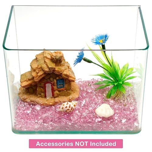 WAYBER Glass Stones, 1Lb/460g Irregular Sea Glass Dercorative Rocks Non-Toxic Artificial Crystal Pebbles for Aquarium Decoration/Vase Filler/Table Scatter/Handcraft/Jewelry Making/Gems Display, Pink thumbnail 3