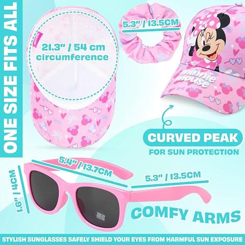 Get Trend Paw Patrol | Disney| Sesame Street Girls Baseball Cap, UV Protection Sunglasses & Soft Scrunchies, 3 Piece Set thumbnail 6