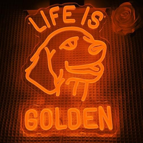 Golden Retriever Neon Sign Dimmable Dog Neon Sign for Wall Decor Golden Retriever Neon Light Up Sign for Bedroom Living Room Kids Room Christmas Christmas Gifts for Golden Retriever Lovers thumbnail 4