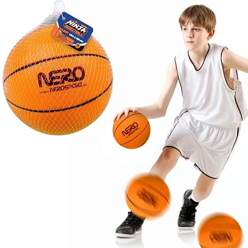 NERO SPORT Ninja Silent Basketball- Soft Foam Indoor Hoop Play | Soundless Ball for Quiet Dribbling and Indoor Training thumbnail 2