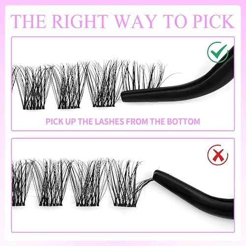 VEYESBEAUTY Ciglia Finte Kit Laminazione Ciglia Kit Newbie's Five-Second Extension Ciglia Finte Ciuffetti Kit Lash Extension Kit Con Bond e Dispositivo Di Rimozione (Bomb kit, 8-16mm) thumbnail 6