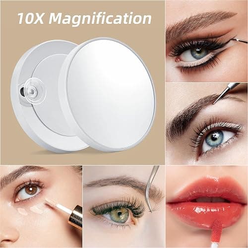 Vanity Mirror with Lights,13.1"×16.7"LED Makeup Mirror,Lighted Makeup Mirror with Lights, Smart Touch Control Dimmable 3 Modes Light, Lighted Up Mirror for Makeup Desk, Bedroom, Dressing Room thumbnail 7