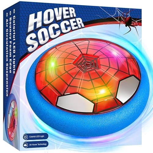 Hover Soccer Ball, Air Floating Soccer with LED Lights & Foam Bumper, Indoor Soccer Toys for Kids Ages 5-12, Ideal Easter Birthday for 4 5 6 7 8 9 10 11 12 Year Old Boys Girls - Image 1