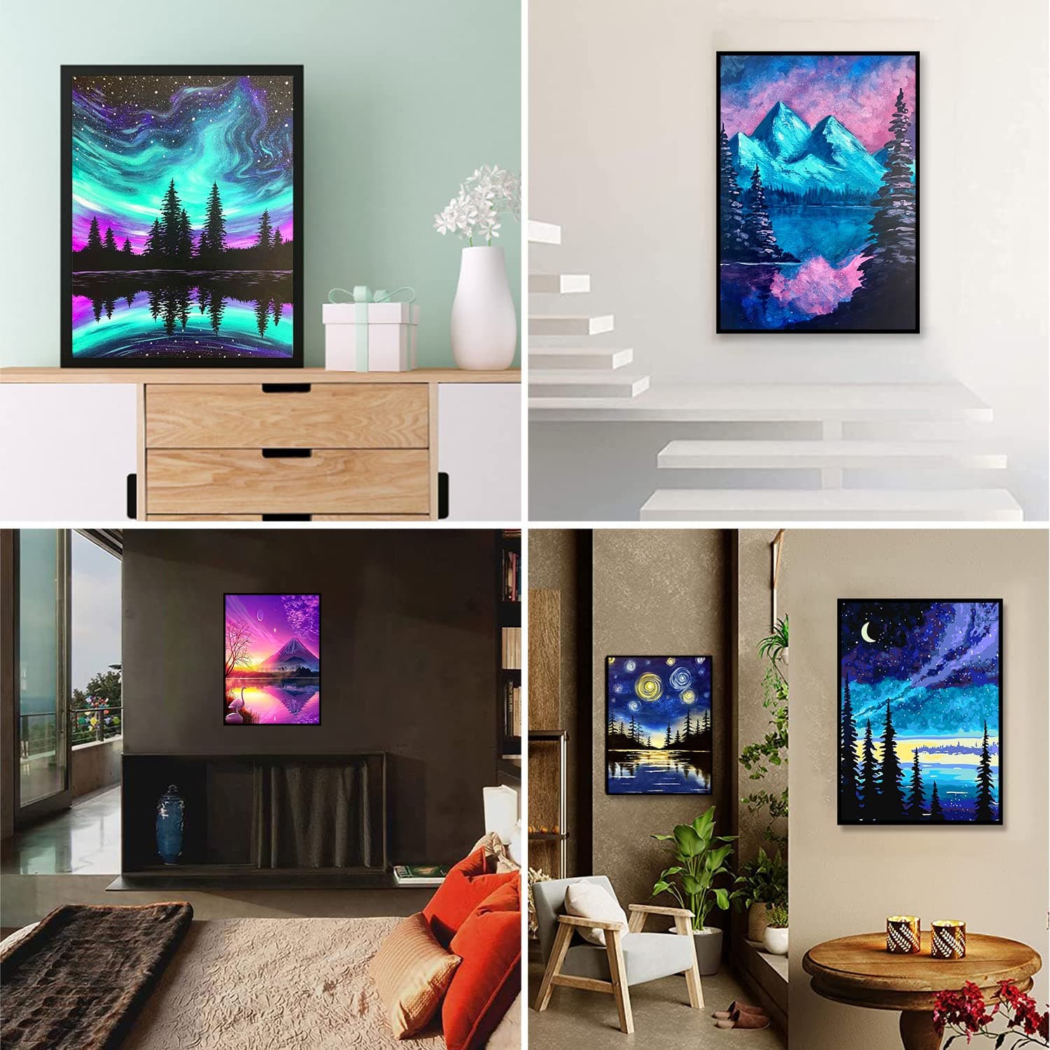 TINY FUN 12 Pack Diamond Painting Kits For Adults 5D Diamond Art Kit Paint By Number For Beginners, DIY Paint thumbnail 8