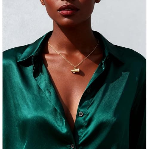 Baydurcan 14K Golden Plated Pendant Necklaces for Women - Cross and Sacred Heart Frog Ghost Cheer Cowgirl Gifts for Friend Sister Daughter Couple, Birthday, Christmas, Graduation Gifts thumbnail 2