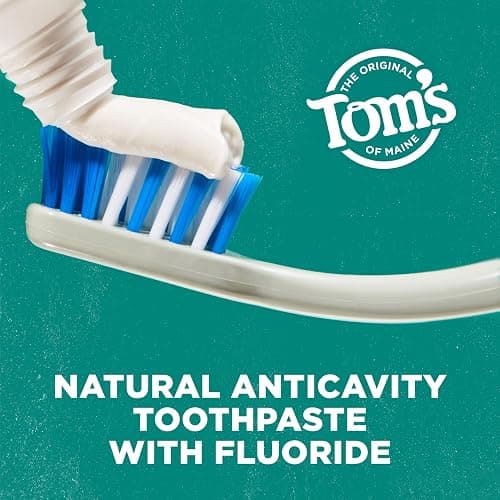 Tom's of Maine Whole Care Natural Toothpaste with Fluoride, Spearmint, 4 Ounce (Pack of 3), (Packaging May Vary) thumbnail 3