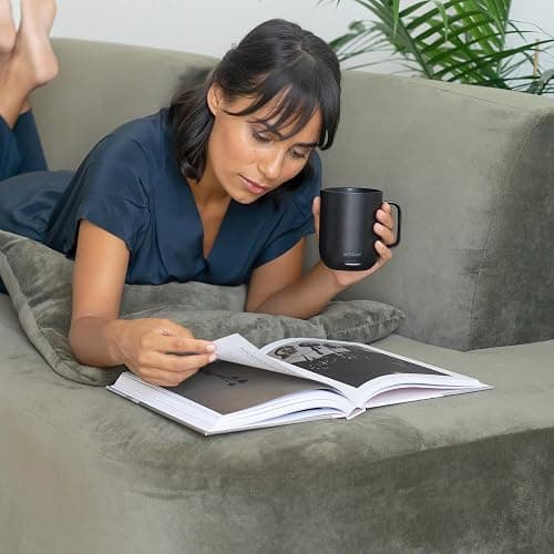 Taza Inteligente Ember 2 con Control de Temperatura: Taza de 295 ml con Calefacción, Pantalla LED Inteligente, Control por Aplicación, Batería Recargable de 1,5 h de Autonomía y Diseño Mejorado, Negra thumbnail 10