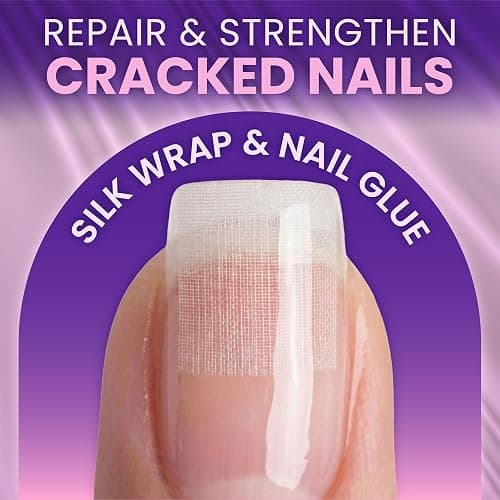 Nail Repair Kit – Fix Broken or Damaged Nails with Silk Wrap, Glue & File – Nail Repair Kit For Broken Natural Nails - Video & Written Instructions Included thumbnail 2