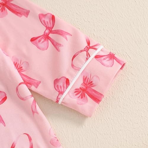 Balaflyie Baby Girl Button Down Pajamas Romper One-Piece Jumpsuit Long Sleeve Sleeper Infant Sleepwear thumbnail 5