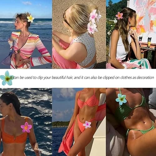 8 Pezzi Mollette Capelli Donna Grande,Fermagli per Capelli a Fiore,Pinze per Capelli Fiori Clip Artiglio,Antiscivolo Plastica Mollette Capelli per Donne e Ragazze Capelli Spessi thumbnail 7
