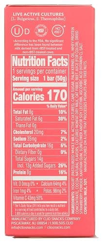Clio Bar RFG Yogurt Greek Strawberry, 1.76 Oz thumbnail 2