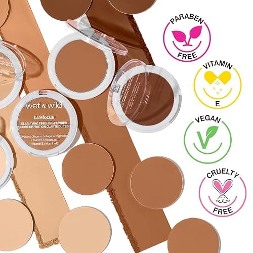 wet n wild Bare Focus Clarifying Finishing Powder | Matte | Pressed Setting Powder Translucent thumbnail 11
