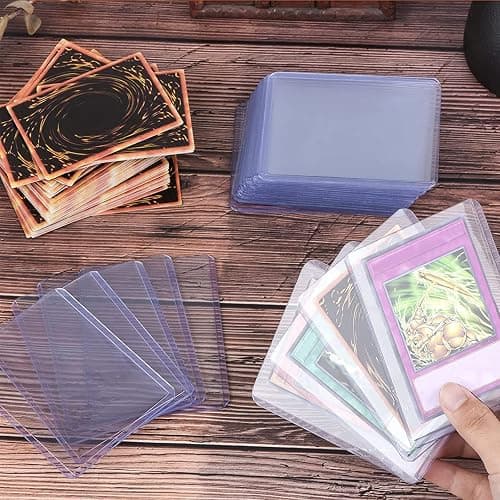 WAIZHIUA 100Pcs 3x4 Top Loaders Clear Card Sleeves, 35pt Rigid Thick 76x101mm Standard Size Toploader Card Protectors for Pokemon MTG Hockey Golf Sports Cards (Pack of 100) thumbnail 7