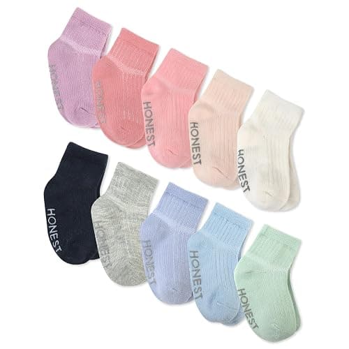 HonestBaby Baby Girls' Cozy Socks (Multipack) - Image 1