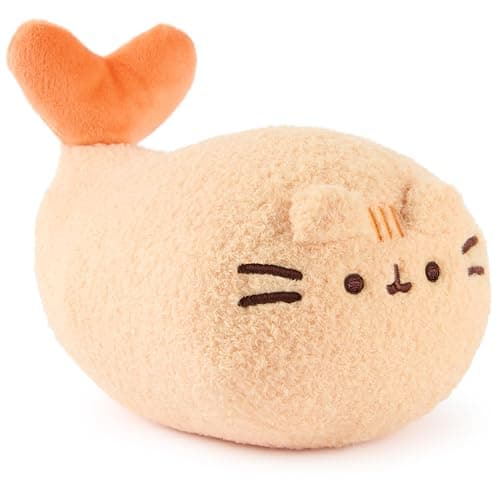 GUND Pusheen Bento Shrimp Tempura Plush, Squishy Toy, Collectible Plush Toy, Food Plushies, Stuffed Animal for Ages 8 and Up, Orange, 6” thumbnail 2