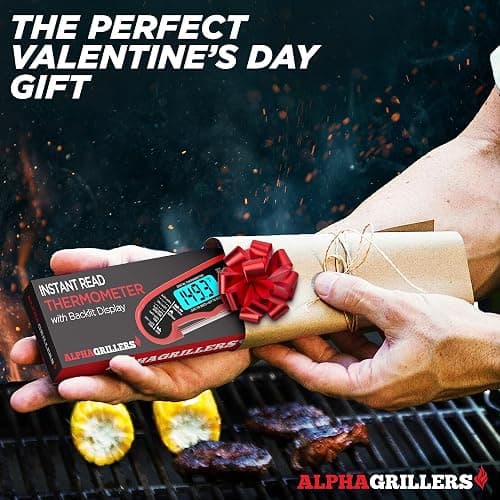 Alpha Grillers Meat Thermometer Digital - Instant Read Food Thermometer for Cooking and Grilling Gifts for Men Valentines Day Gifts for Him Her Mom Dad thumbnail 6