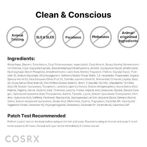 COSRX PEPTIDE 132 Hair Repair Treatment for Dry Damaged Hair, 4.05 fl oz | Deep Conditioner Hair Mask with Peptides, Breakage, Split End Care, Smooth Silky Finish, For All Hair Types thumbnail 9