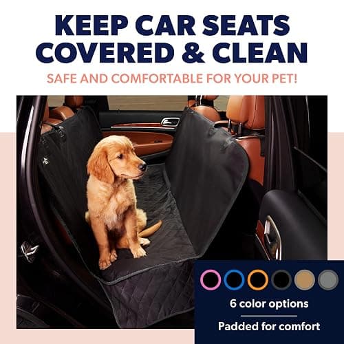 Active Pets Beige XL Dog Car Hammock Back Seat Cover, Waterproof Backseat Cover Protector for Truck Bench Rear of Sedans or SUVs, Essential Pet Supplies Vacuum or Wipe Clean, Machine Washable thumbnail 3